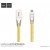 U9 Zinc Alloy Jelly Knitted Micro Charging Cable - Gold
